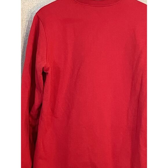 Columbia Sweatshirt Mens Small Red Logo Pullover Long Sleeve Gorpcore - Picture 5 of 6